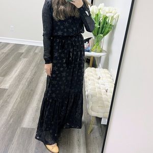 MELISSA ODABASH black maxi dress